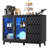 47.2"W 3-drawers Sideboard With Glass Door & 3-color LED Light-1663611318