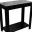 Table de bout en bois à finition noire de 24 po de hauteur - ajoute du style à n'importe quelle pièce Capacité stable de 250 lb