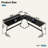 Abeyta L-Shaped Metal Base Computer Desk-513279250