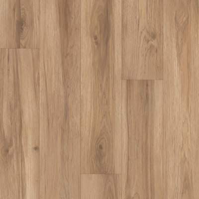 Restoration Collection® Atlas 7.66" x 59.5" x 12mm Hickory Laminate Flooring in Trail