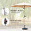 Parasol d'extérieur 10 pi - Construction stable patio beige 180G