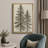Tall Pine Trees Classic Botanical Nature Art – Pictures Framed Canvas Print Wall Art-120747933-120747925-120747924