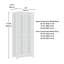 Armoire de rangement, finition brune