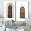 La porte d'entrée en bois de la vieille maison italienne I - ensemble d'art rétro de 2 pièces-2114792640