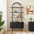 70.63" Tall Etagere Arched Bookcase With Cabinet-537332329