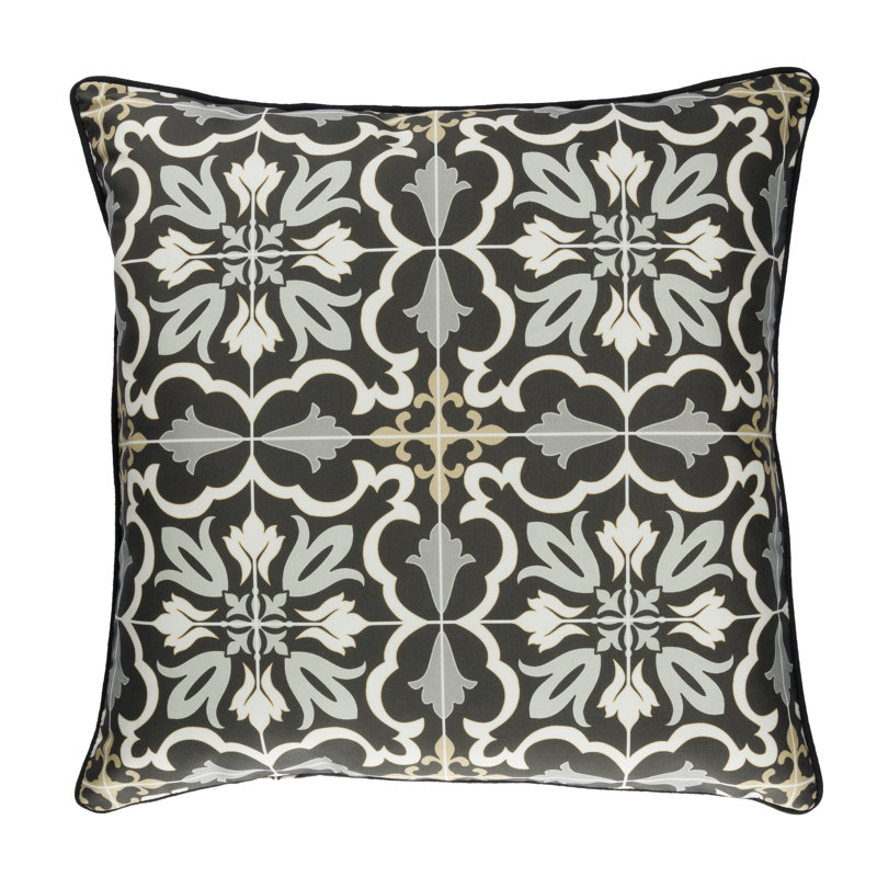 Housse de coussin Lillian August, Onyx antique, H 20 po x l 20 po