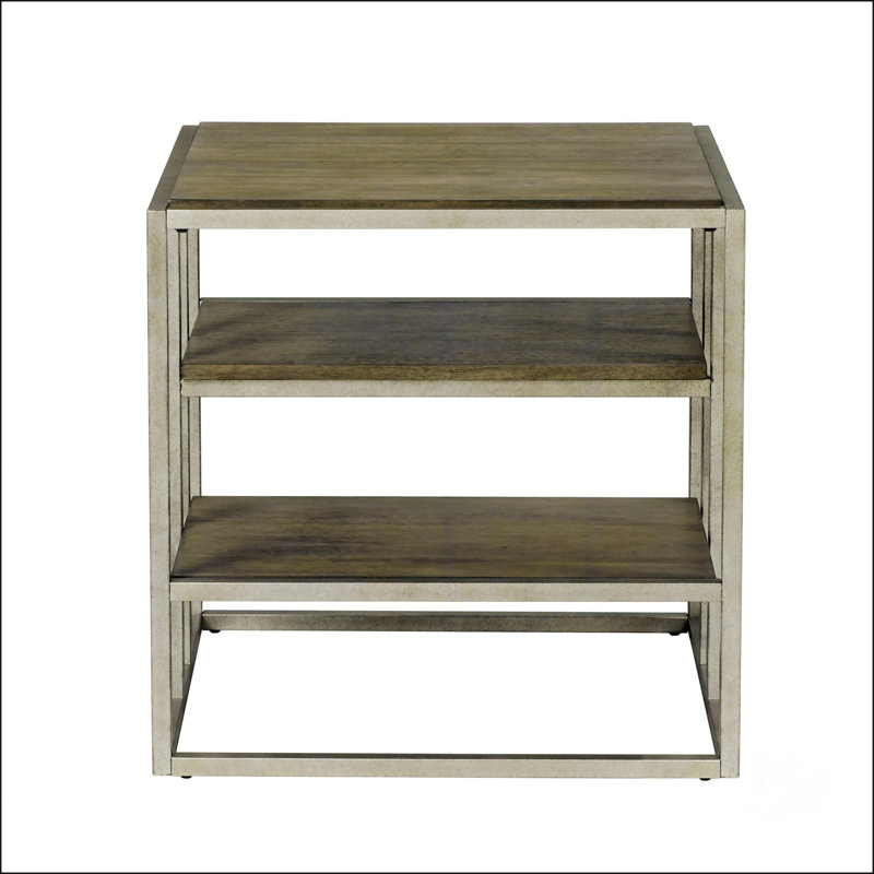 Table de bout en bois avec tablette Padena