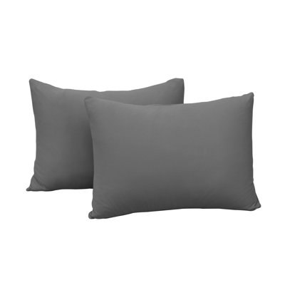 Taies d'oreiller en jersey extensible avec fermeture à enveloppe
