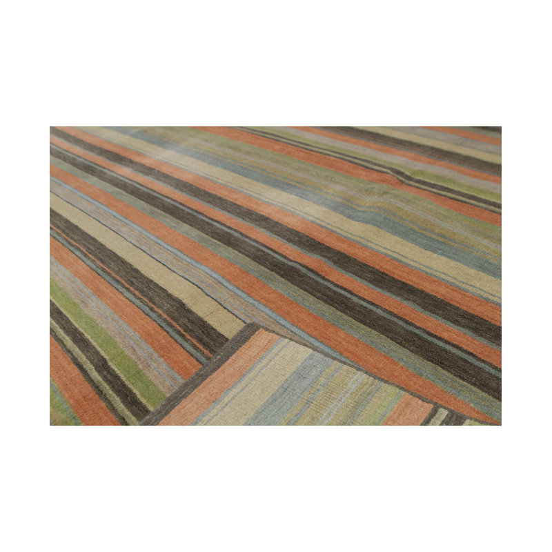 Gabbeh Wool Striped Area Rug