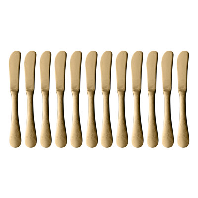 Venere Butter Knife - 12 Pieces - Bronze