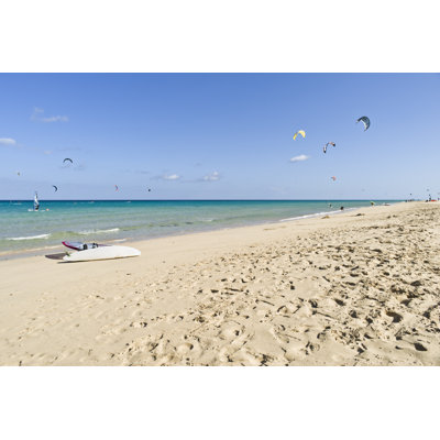 Windsurf, Kitesurf, Watersports by StefaMi - Wrapped Canvas Rectangle Print