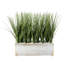 Faux Onion Grass Plant in Solid Wood Planter-232794099-232794108