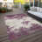  Machine Washable Indoor/Outdoor Chayden ACN1027 Black Rug-1080373187