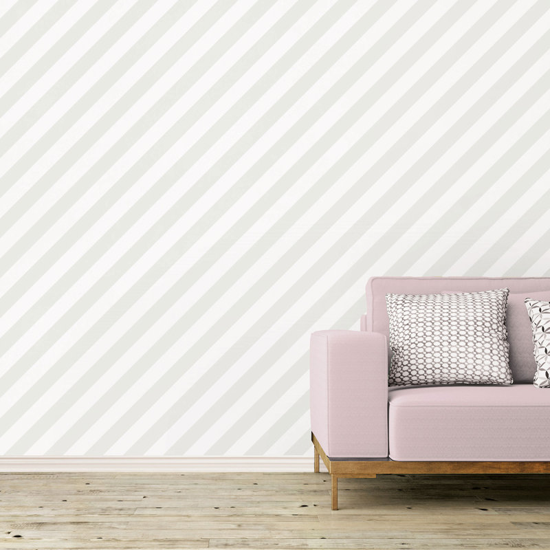 Dwen 10m x 52.8cm Matte Wallpaper Roll, Grey