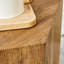  Table basse en bois aggloméré texturé avec finition grain complexe, table d'appoint moderne pour espaces de vie élégants, naturel-643198713