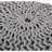 20 X 14.08 Knitted Grey Cotton Pouf, Modern Home Accessory Pouf In Grey, 20X20x14, Soft And Beautiful