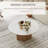 Round Faux Marble Coffee Table with Solid Wood Base - Modern Easy Assembly Living Room Coffee Table for Home Decor-885514237