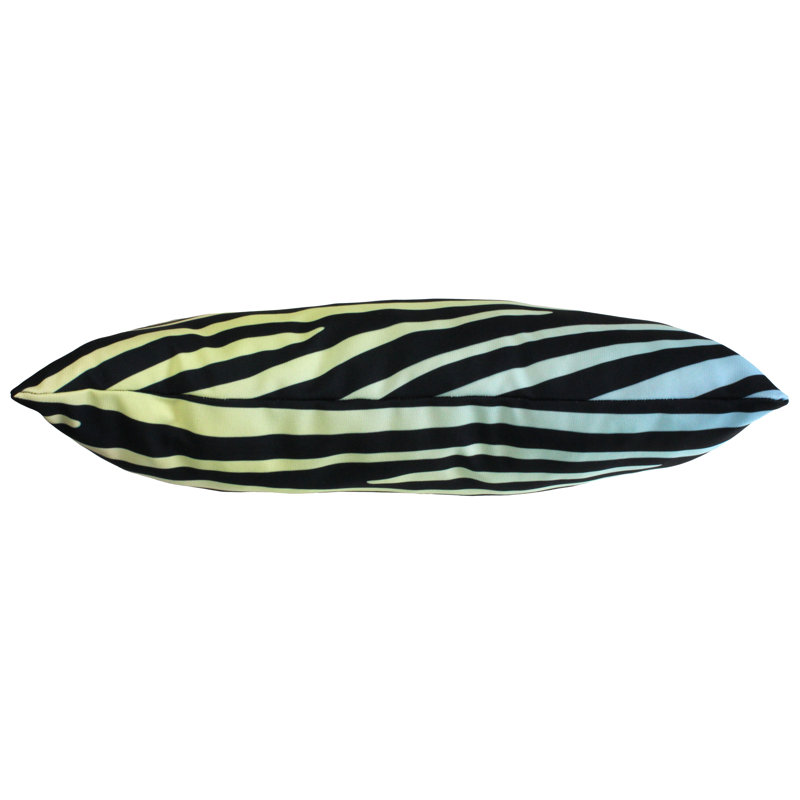 Animal Print Reversible Throw Pillow, Pastel Gradient/Black
