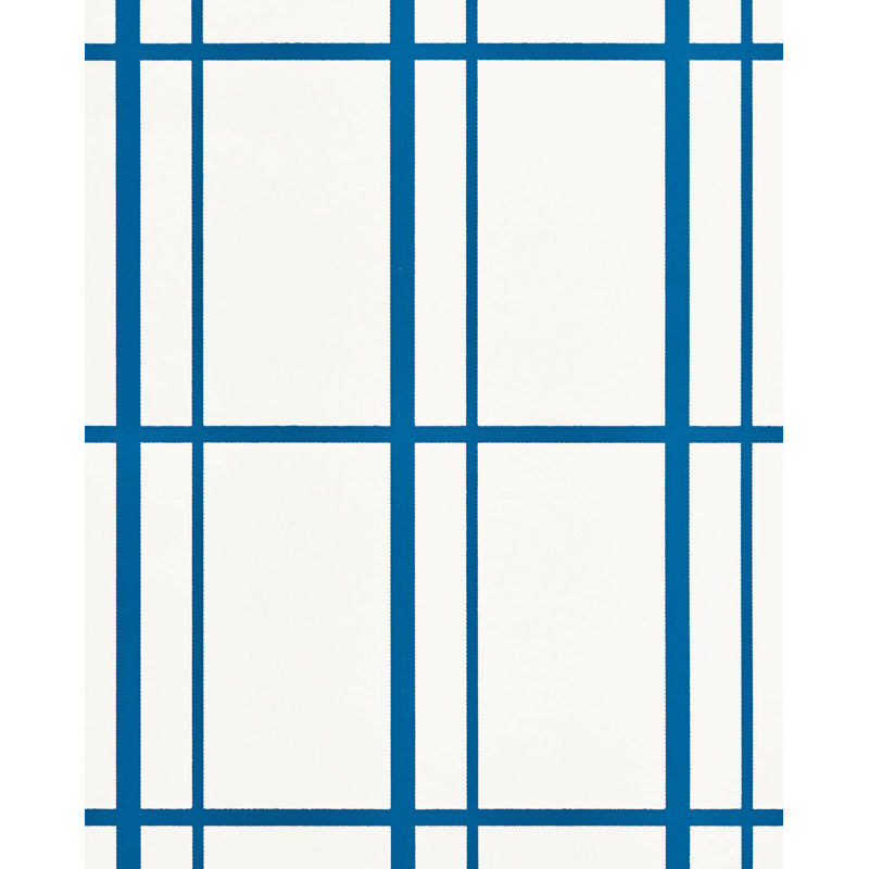 Papier peint Schumacher x David Oliver Otto, Cobalt; cobalt
