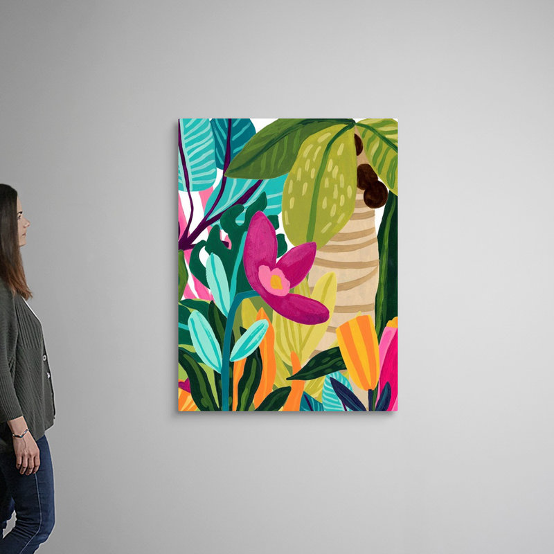 «Island Thicket I», art mural sur toile, H 48 po x l 36 po, Toile tendue