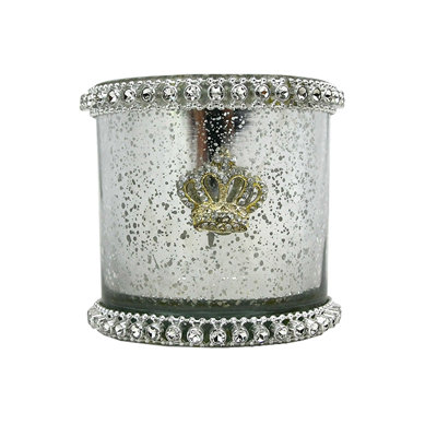 Porte-photophore décoratif en verre de tasse