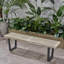 Banc de patio avec pieds en fer-1261191061