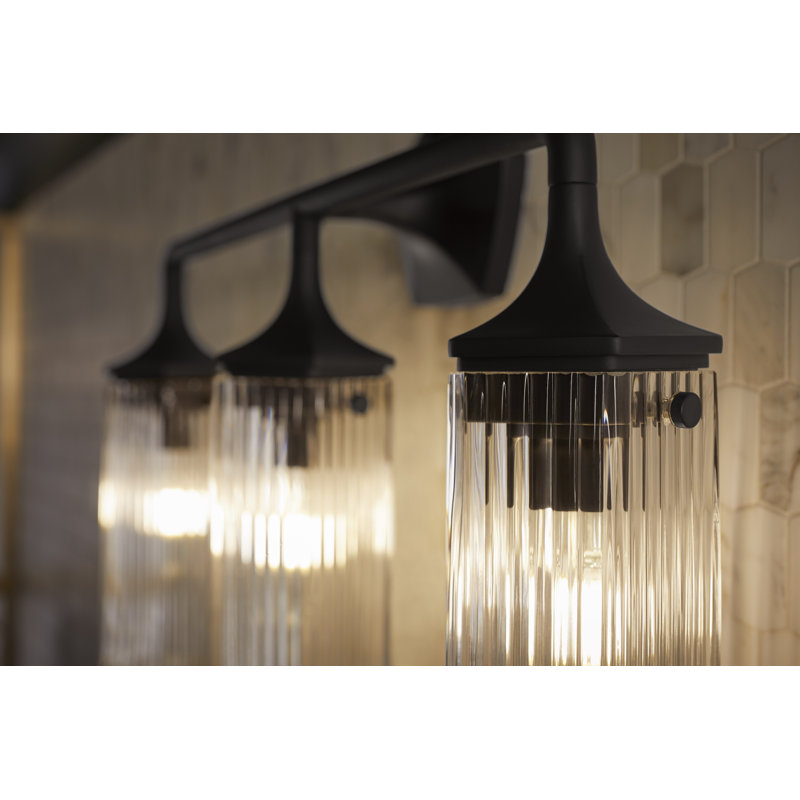 Occasion 3-Light Sconce, Matte Black