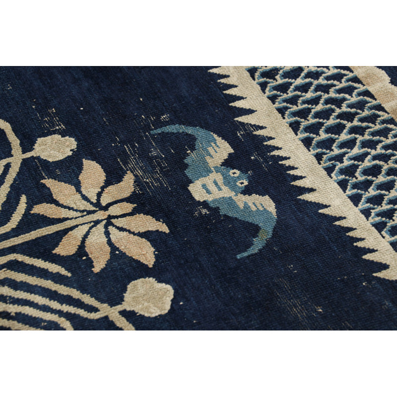 One-of-a-Kind 11'x13'4” Hand Knotted Area Rug