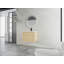 Meuble-lavabo mural 24 po avec lavabo en céramique blanche et porte à fermeture en douceur, emballage KD, contreplaqué