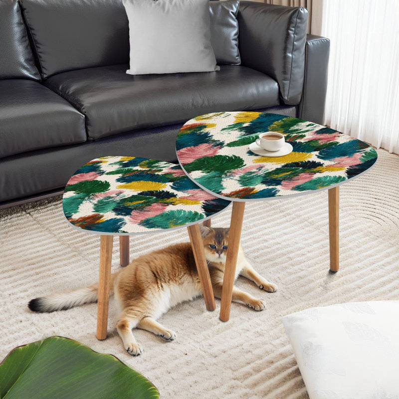 Ensemble de 2 tables basses gigognes Triangle Nesting