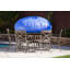 Housse ronde pour ensemble de table et chaises de patio-25753809