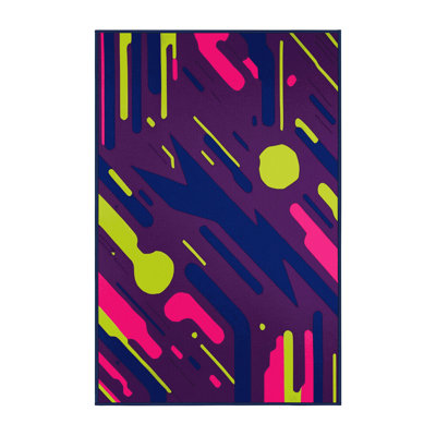 Neon Fractals Rug
