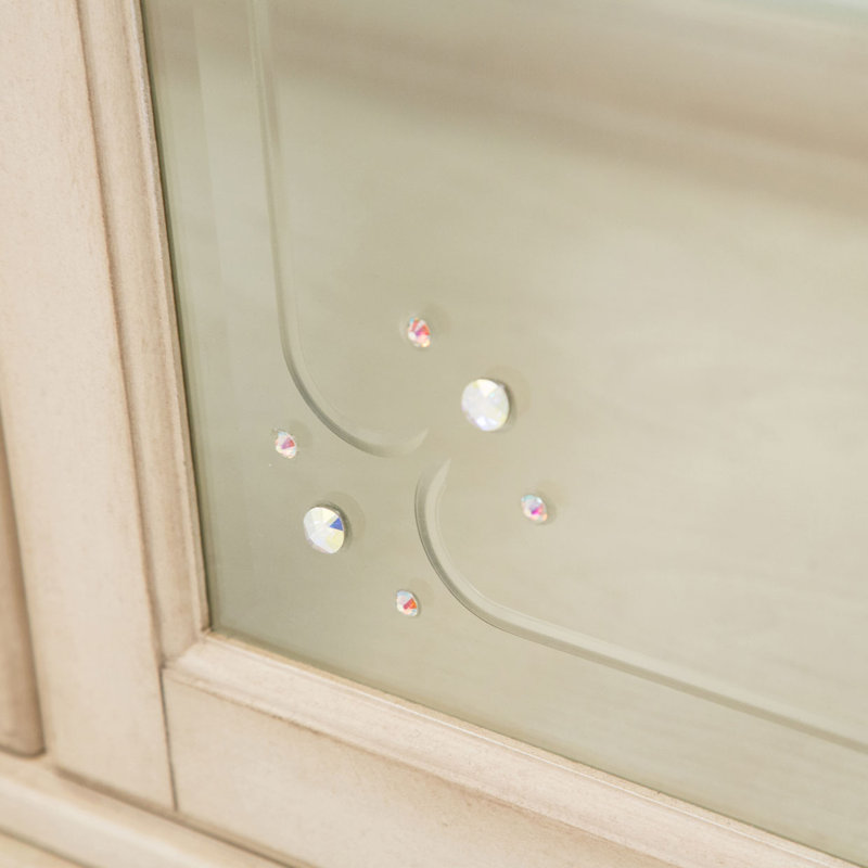 Lighted China Cabinet, Champagne
