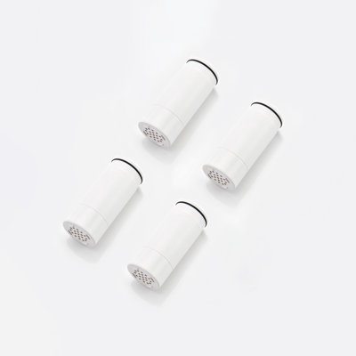 Sumerain 4 Pack Faucet Mount Water Filter Element Replace, Water Filtration System for Tap Water Reduces Chlorine, Limescale and Bad Taste