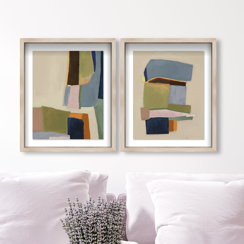 Colro View Set Set by Oliver Gal, 21" H x 17" W, Natural Oak Shadowbox