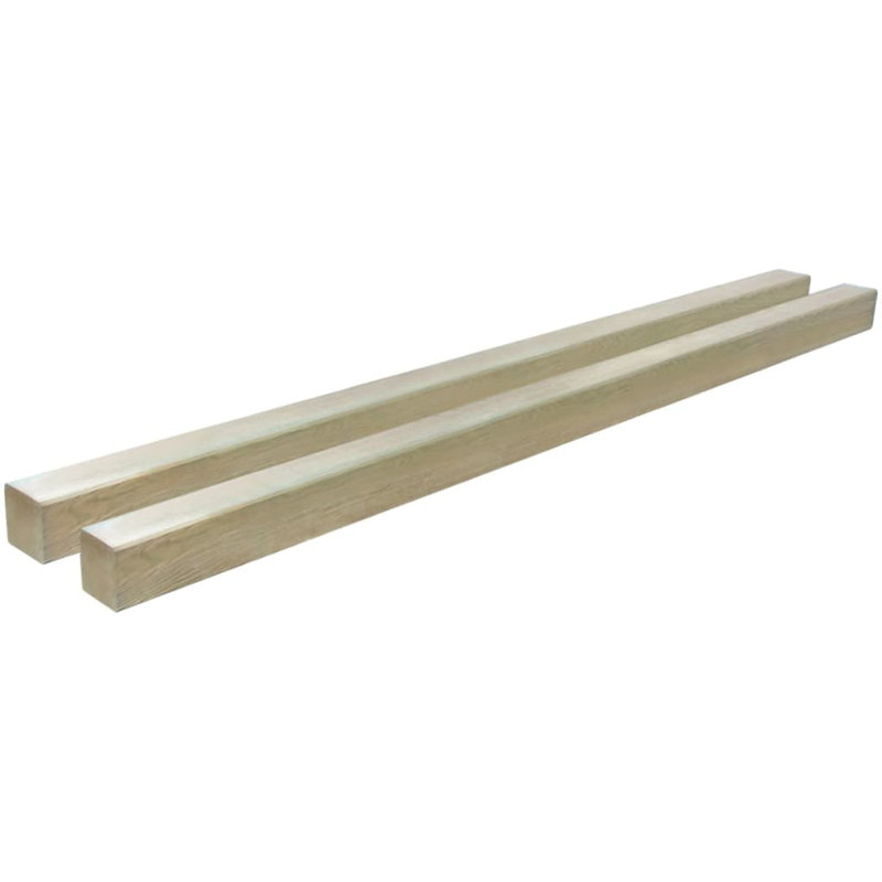 Heros Dakota Fields Wood Corner Post, Beige, 9cm H x 150cm W x 9cm D