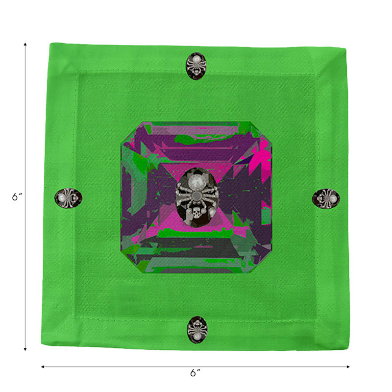 Square Napkins, Acid Green