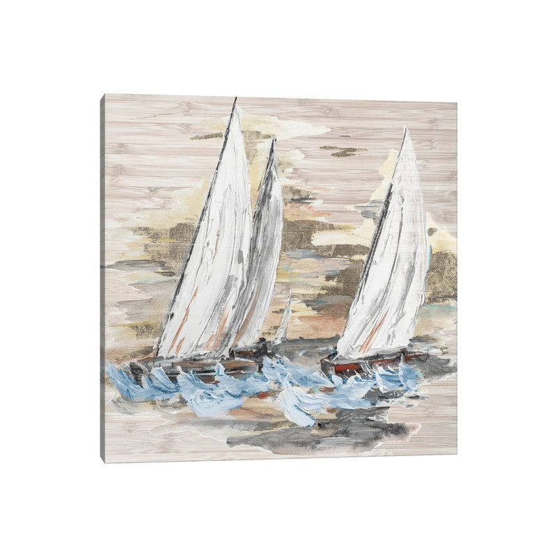Rough Sailing II by Patricia Pinto - Wrapped Canvas Gallery-Wrapped Canvas Giclée, 30.48 cm H x 30.48 cm W