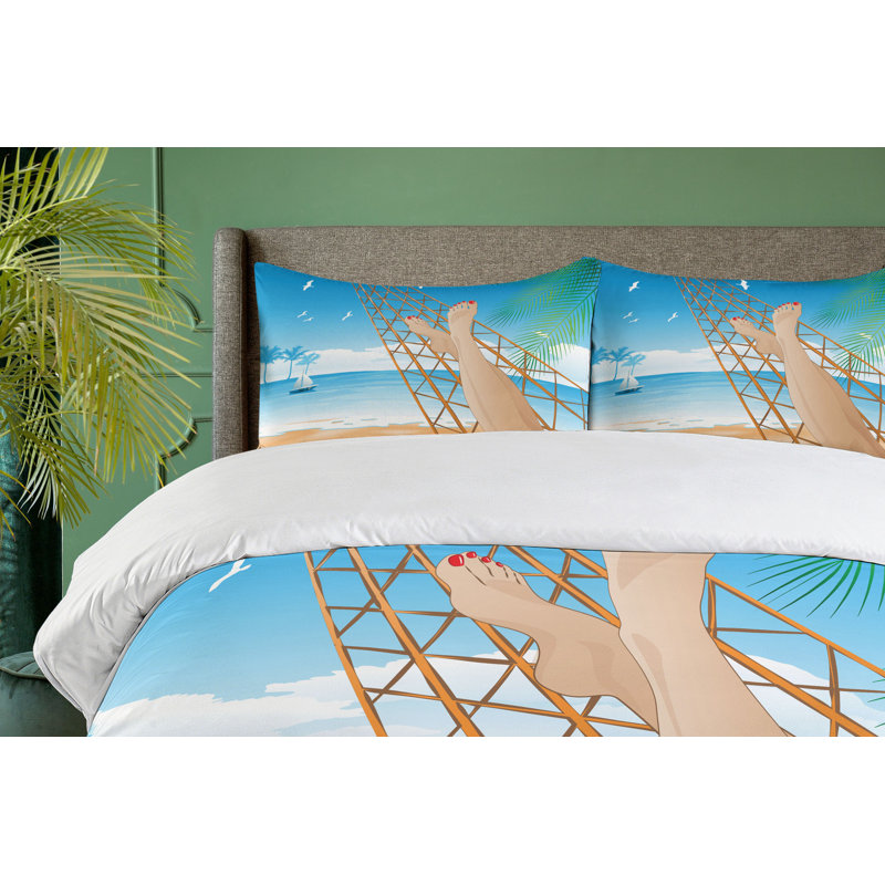 Coastal Duvet Cover, King Duvet Cover + 2 Shams