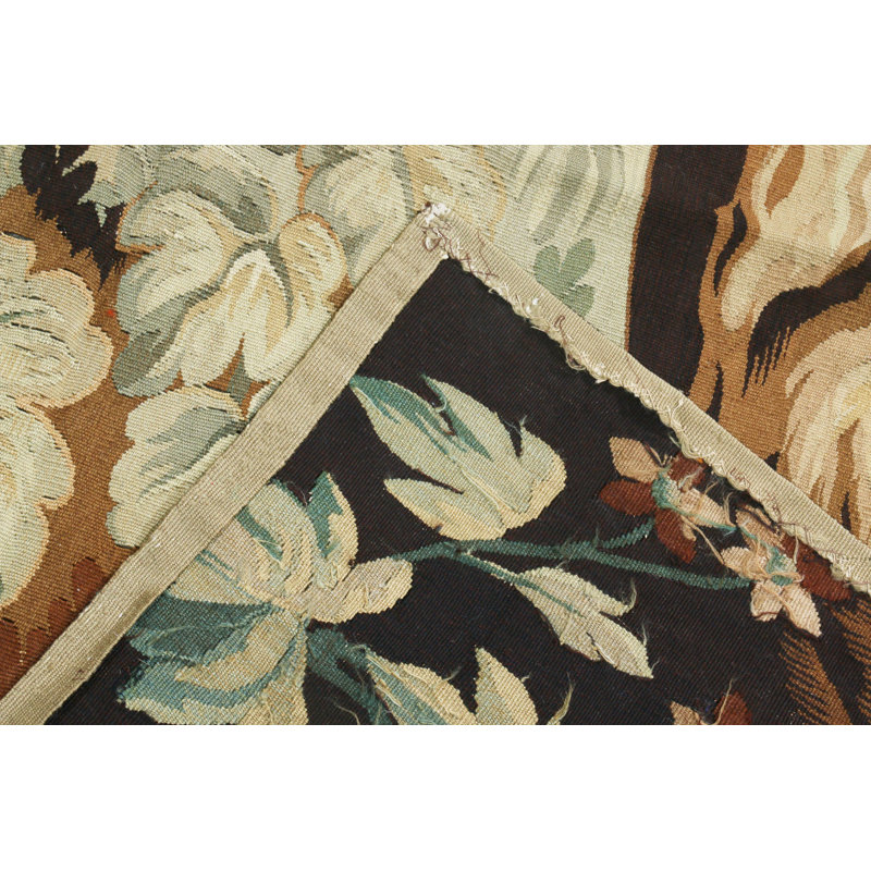 French One-of-a-Kind Runner 4'2" X 9'10" Hand Knotted Area Rug