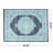 Blue Rectangle Polypropylene Rug