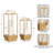 Wood and Metal Two-Piece Candle Holder Set-1760002076