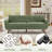 Delanie Cattaleya 78" Mid Century Modern Square Arms Linen Upholstered Sofa-1135603665