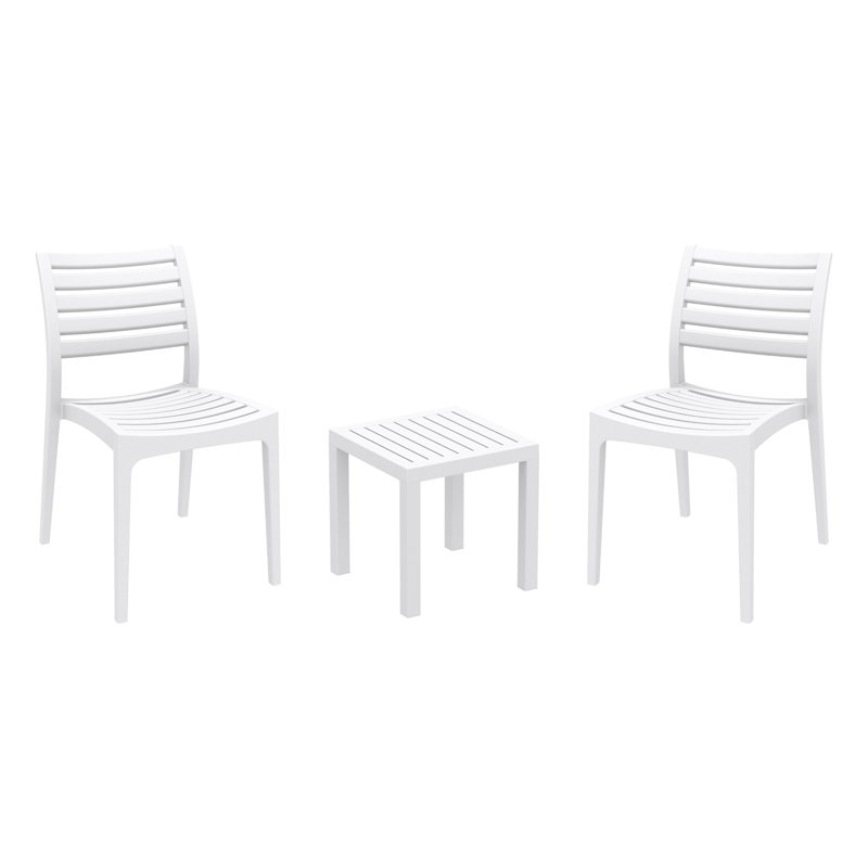2 - Person Patio Conversation Set, White