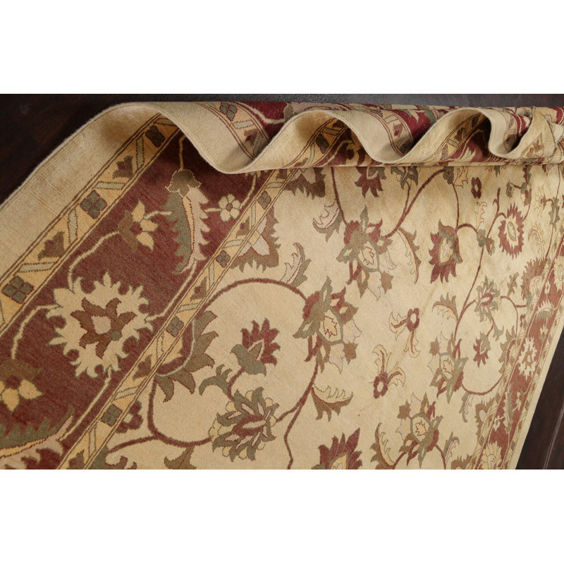 One-of-a-Kind 9' X 13'5" New Age Wool Area Rug in Beige