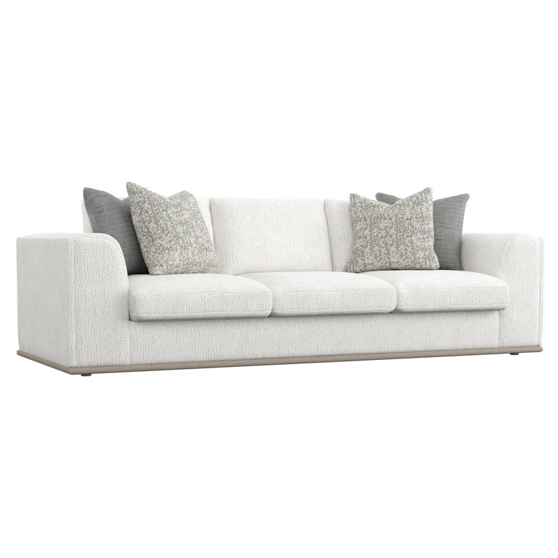 Bernhardt Prague Sofa, Textured Cream Chenille 1372-000