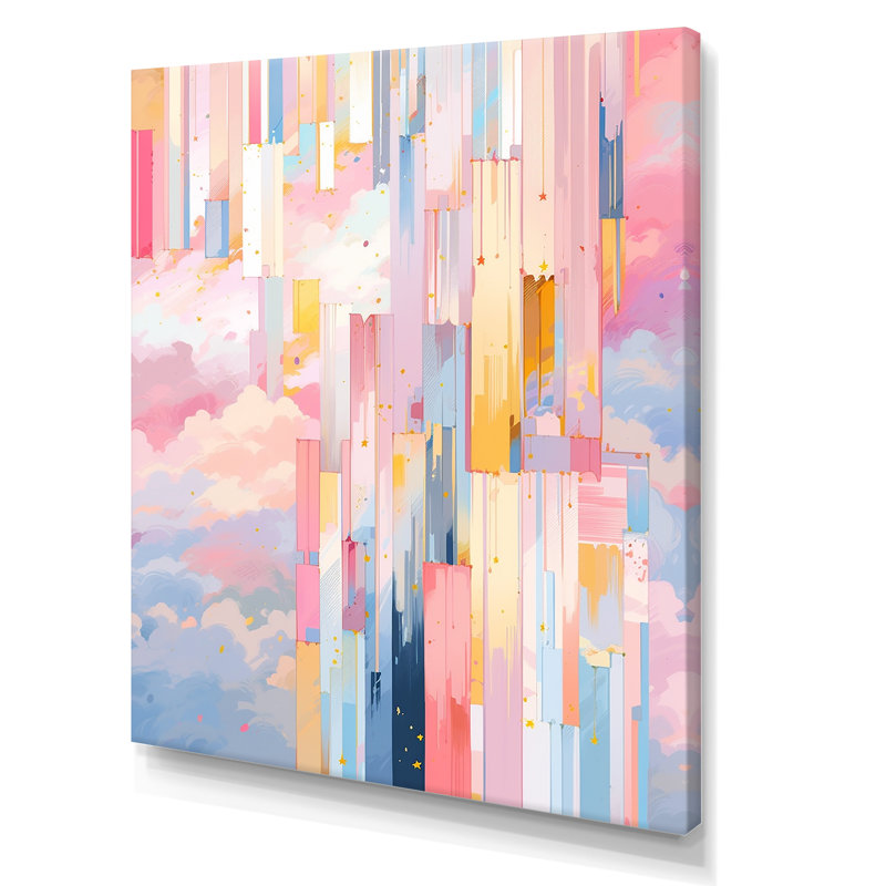 «Contemporary Pink Bold Illumination», reproduction sur toile, H 20 po x l 12 po x P 1 po, Toile tendue
