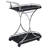 Allen Chrome 2-Tier Glass Shelf Metal Bar Cart-1538842246