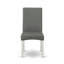 L'ensemble 3 pièces de table et chaises de cuisine contient une table de salle à manger rectangulaire avec Dropleaf et 2 chaises Parsons en tissu gris, lin blanc-109975324-106903485-106903481