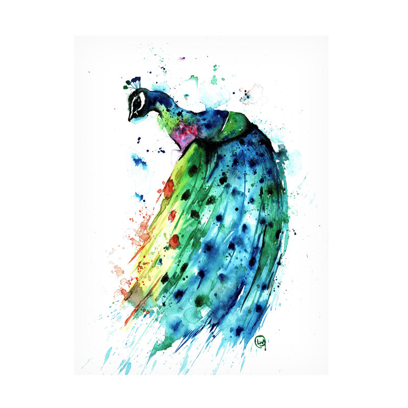 «Lisa Whitehouse Peacock», art sur toile, H 32 po x l 24 po